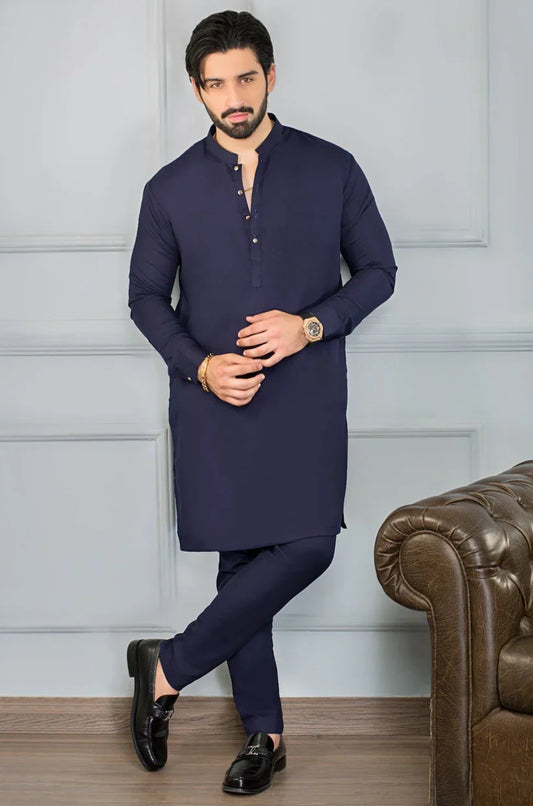 ROYAL 8 POUND NAVYBLUE MALLAI BOSKI UNSTITCHED (100% PREMIUM QUALITY)
